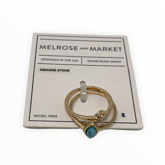 Melrose and Market Gold-tone Ring Set - Picture 2 of 5